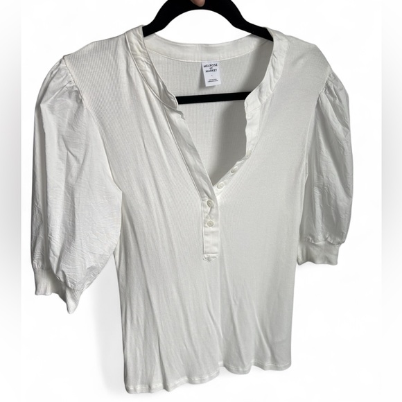 Melrose and Market Puff Sleeve Top, Large - Picture 3 of 8